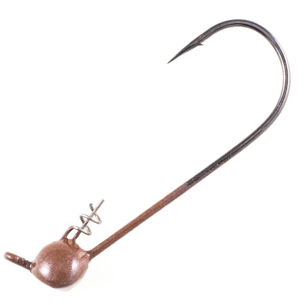 Owner American 5151BR-034 4 Ultrahead Shaky Jighead, 3/16 oz, 4/0 Hook, Brown