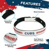 MLB Dog Collar Chicago Cubs New Signature PRO PVC-Leather Premium Pet Collars Extra Tough & Durable! Super Stylish! Size: Medium Adjustable 16-20" Length x 1" Width