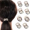 Faerie 12Pcs Rhinestone Stretch Hair Tie, Ponytail Headband, Crystal Elastic Hair Tie, Women and Girls Hair Accessories Set