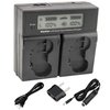 Kastar LCD Dual Smart Fast Charger for Nik EN-EL4, EN-EL4A, ENEL4, ENEL4A and Nik D2Z, D2H, D2Hs, D2X, D2Xs, D3, D3S, D3X, F6 Camera, Nik MB-D10, D300, D300S, D700, MB-40 Grip