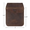 Hide & Drink, Work Pocket Organizer for Tools/Pens, Jeans Back Pocket Quick Grab Carry Job Tools, Office & Work Essentials, Full Grain Leather, Handmade, Bourbon Brown