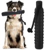 Foilswirl Dog Bumpers Rope Bumper 11 x 2 Inch Dog Training Dummy Dog Training Bumpers Pet Chew Toys Standard Size for Outdoor Hunting and Sporting Dogs (Black)