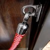 Rope Stanchion Decorative Stainless Steel Wall Plate Holder, CROWD CONTROL CENTER (Mirror)