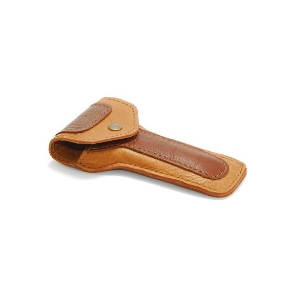 West Coast Shaving Leather Safety Razor Case, Brown