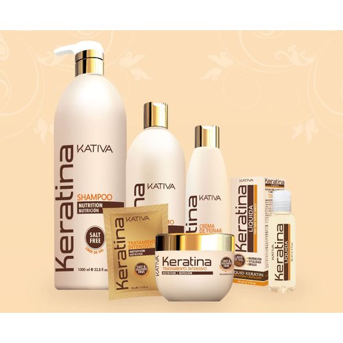 KATIVA Keratin Conditioner (8.45 Fl Oz), Rebuild & Strengthen Damaged Hair, with Hydrolyzed Keratin & Ceramides for Soft, Shiny and Nourished Hair, Sulfate Free, Gluten Free, Paraben Free, Salt Free