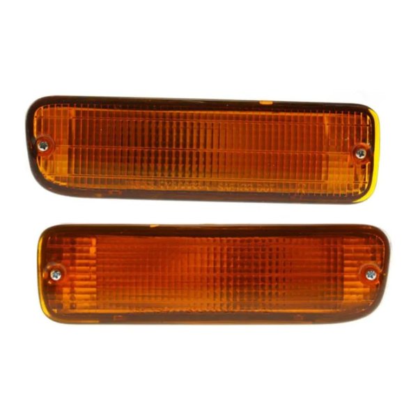 For 1995-2000 Toyota Tacoma Pair Driver & Passenger Side Turn Signal Light | With Bulbs Included | 2WD | TO2530122 TO2531122 | 81520-35110 81510-35110