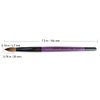 Pana Purple Coated Wooden Handle with Black Ferrule Pure Kolinsky Acrylic Nail Brush (Size 12)