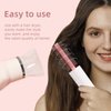 RHOS Small Round Hair Brush for Women & Men - Mini Styling Brush with Nylon Bristles for Blow Drying, Bangs, Curly, Thin or Short Hair (White)