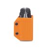 Clip & Carry Kydex Multitool Sheath for LEATHERMAN SURGE - Made in USA (Multi-tool not included) EDC Multi Tool Sheath Holder Holster Cover (Carbon Fiber Orange)