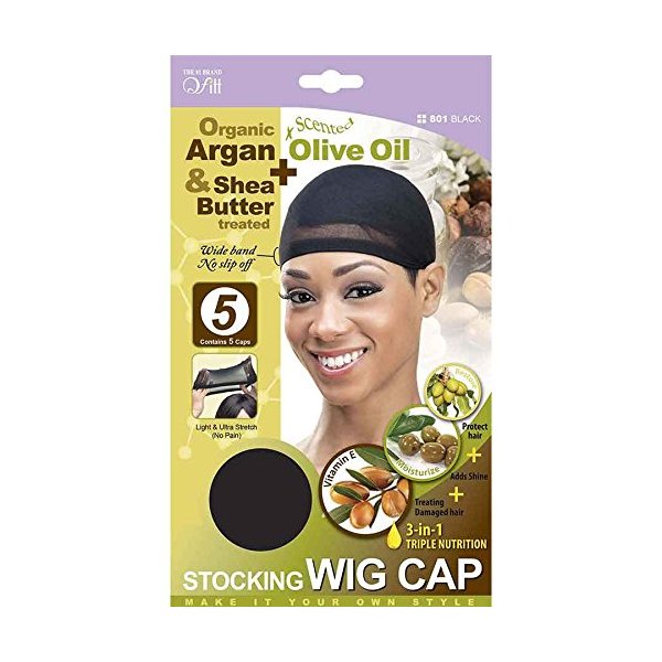 (12 Pack) Qfitt – Premium Stocking Wig Cap #801