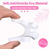 Mumufy 500 Pcs (250 Pairs) Toe Separators Pedicure Tool Kit Soft Toe Spacers for Pedicures Toe Spreaders Toe Finger Dividers for Women Girls Men Feet Nail Toenails Art Painting Polish Spa (White)