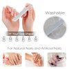 Premium Upgrade Nano Glass Nail File and Chamois Nail Buffers for Acrylic Nails / All in One Step / beUakso Natural Nail Buffer and Shine Kit