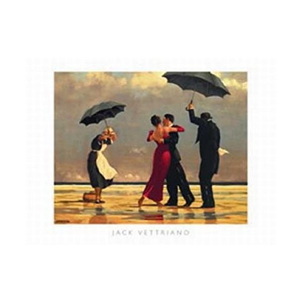 The Singing Butler by Jack Vettriano, Art Poster Print, Overall Size: 19.75x15.75, Image Size: 18.5x13.5