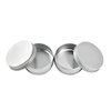 1 Oz 30 ML Gram Jar 12 pcs Silver Small Aluminum Tin Storage Jar Container Cosmetic Sample Metal Tins Empty Containers Round Pot Screw Cap Lid for Lip Balm Salve Make Up Eye Shadow Powder