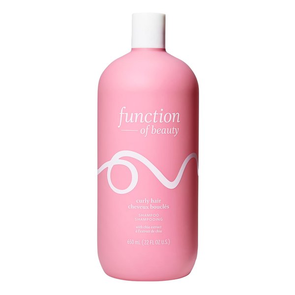 Function of Beauty Customizable Shampoo for Curly Hair, 22 oz - Sulfate Free Shampoo Formulated with Chia Extract to Define and Shape Curls