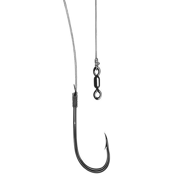 Owner Ghost Leader Circle Hook, No. 2 Hook Size, 20-Pound Test, 3-Pack