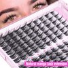 Natural Lash Clusters Spiky Eyelash Extensions Wispy Individual Lashes Manga Eyelash Individuals 120 Pcs CC Curl Cluster Eyelash Extensions 10-16MM Mixed DIY Lash Extensions by Mavphnee