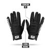 Nxtrnd G1 Youth Football Gloves, Kids Sticky Receiver Gloves (Black, Youth Small)