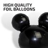 10 PCS Black Mouse Head Foil Balloons For Kids 24" Mouse Mylar Balloons for 1st Birthday Mouse Head for Kids Birthday Party Decoration Mouse Birthday Party Supplies