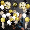 KatchOn, Disco Happy New Year Balloons - Pack of 37 | Happy New Year Decorations 2025 | New Years Eve Party Supplies 2025 for NYE Decorations 2025 | Disco Ball Balloons for New Years Party Decorations