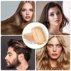 JiedHiur Wooden Hair Brush, Natural Wooden Air Cushion Brush Detangling Brush for Women, Men and Kids, Massager Hair Brush for Hair Growth