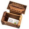 Enigma Viking Secret Puzzle Box - Money and Gift Card holder in a Wood IQ Trick lock with hidden Compartments Brainteaser