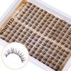 Brown Lash Clusters Manga Eyelash Clusters Wispy Lash Extension Natural Cluster Eyelash Extensions Brown Clusters Lashes C Curl Spiky Individual Lashes by Winifred