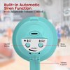 Pyle Portable Megaphone - Battery Operated Horn Loudspeaker with Siren, Built-in Dynamic Microphone and Speaker, Adjustable Volume Control, Talk, and Siren Switch (Turquoise)