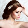 AHONEY 15 Pieces Greek Goddess Costume Women Toga Gold Headband Leaf Bridal Crown Bracelet Pearl Earrings Hair Pins Gold Accessories for Women