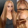 Amarlis Honey Blonde Lace Front Wigs for Women, Pre Plucked Ready to Wear HD Glueless 13x5x1 Blonde Highlight Synthetic Lace Front Wig for Daily Use(Honey Blonde)