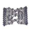 Ruihfas 5Pcs Easy Stretch Beaded Hair Combs Double Magic Slide Metal Comb Clip Hairpins for Women Hair Styling