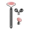 3-IN-1 Electric Jade Roller 3D Roller Facial Roller & Face Massager,Black