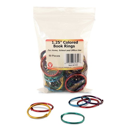 Hygloss Products, Inc Hygloss Products Book Rings, 1 1/4 inch