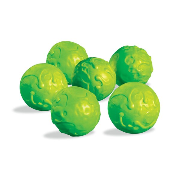 Diggin Slimeball Battle Pack. 6 Slime Ball Set. Dodge-Ball Throw Game, green