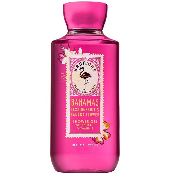 Bath & Body Works Bahamas Passionfruit Banana Flower Shower Gel 10 Ounce (Packaging Design Varies)