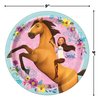 Unique Round Dinner Paper Plates - 9", Spirit Riding Free, 8 Pcs
