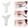 LORMAY 2 Pcs Mascara and Eye Shadow Guard Shield, Auxiliary Multifuntion Tool Pad for Eyelash and Cat Eyes Makeup (White)
