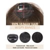 LNERATO Clip in Bangs 100% Real Human Hair Fake Bangs Hair Clip on Bangs for Women Clip in Hair Extensions Fringe Air Bangs Hairpieces for Daily Wear(Wispy Bangs,Brown)