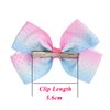 Dalin 6Pcs Siwa Hair Bows for Girls,5 Inches Hair Bows for Girl Grosgrain Ribbon Hair Barrettes Accessories for Toddler