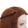 BERON 40'' Long Wavy Wig Cosplay Costume Party Halloween Wig with Braid Wig Cap Included Updated Adjustable Cap Size (Brown)