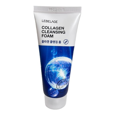 Korea Skincare_COLLAGEN CLEANSING FOAM 100ml/ 3.4 Fl oz - Foam Collagen to Hydrate Skin & Enhance Elasticity Leaves Skin Soft, Smooth, Clean & Comfortable