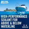 Marine Sealant and Adhesive Waterproof Marine Grade Sealant Caulk High Temp Caulking Water Sealant for Boat Auto and RV Without Silicone - 1 Tube White 10oz