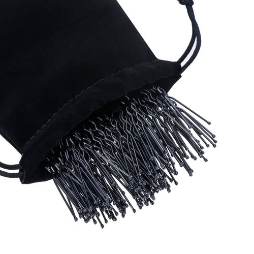 100 Pack of Bun Hair Pins U Shaped Pins with Box and Storage Bag, Black Hair Pins (6 cm)