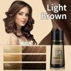 Light Brown Hair Dye Shampoo for Gray Hair, Magic Brown Hair Dye In Minutes, Natural & Long-Lasting Hair Color, Champu Para Canas, 3 In 1 Hair Color Shampoo For Men Women(Light Brown)