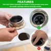 Aulpq Garbage Disposal Silica Gel Sink Seal Accessory 80032, FLG-Seal Putty-Free, Sink Flange Gasket, for Kitchen Sink Drain (2 Pcs)