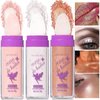 3 Colors Polvo De Hadas Highlighter Powder Stick Set, Trio Shimmer Glitter Patting Highlight Puff, Glow Luminizer Sparkle Fairy Highlighters for Brighten Face Body Lips Makeup Kit