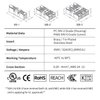 Inline Wire Connectors Nuts, Dicio 50 pcs Lever Wire Compact Connectors Electrical Inline Splicing Conductors Connector 2 Port Butt Insulated Splice Wire Terminals Connectors Kit for 24-12 AWG