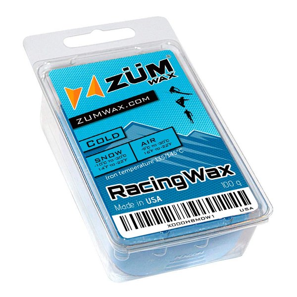 ZUMWax Ski/Snowboard RACING WAX - COLD Temperature - 100 gram - INCREDIBLY FAST in COLD TEMPERATURE !!!