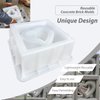 MWYZGMOLD Concrete Hollow Brick Mold,Concrete Wall Block Molds,Easy Demolding Concrete Molds,Lightweight Reusable Cement Block Molding Tool for Construction,Landscaping and Road Projects(brick2085)