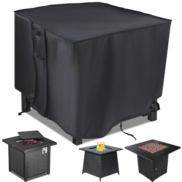 Saking Fire Pit Cover,36 Inch Firepit Covers Square Gas Fireplace Fire Pit Table Cover for Propane Fire Pit - 36 X 36 X 20 Inch